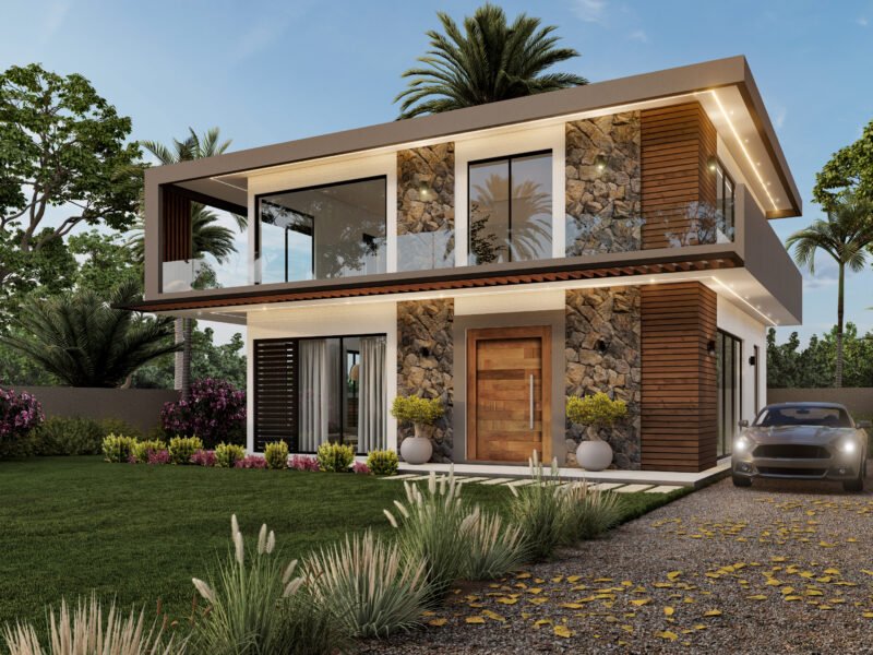 Exterior and Interior 3D Rendering