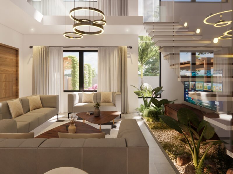 Exterior and Interior 3D Rendering